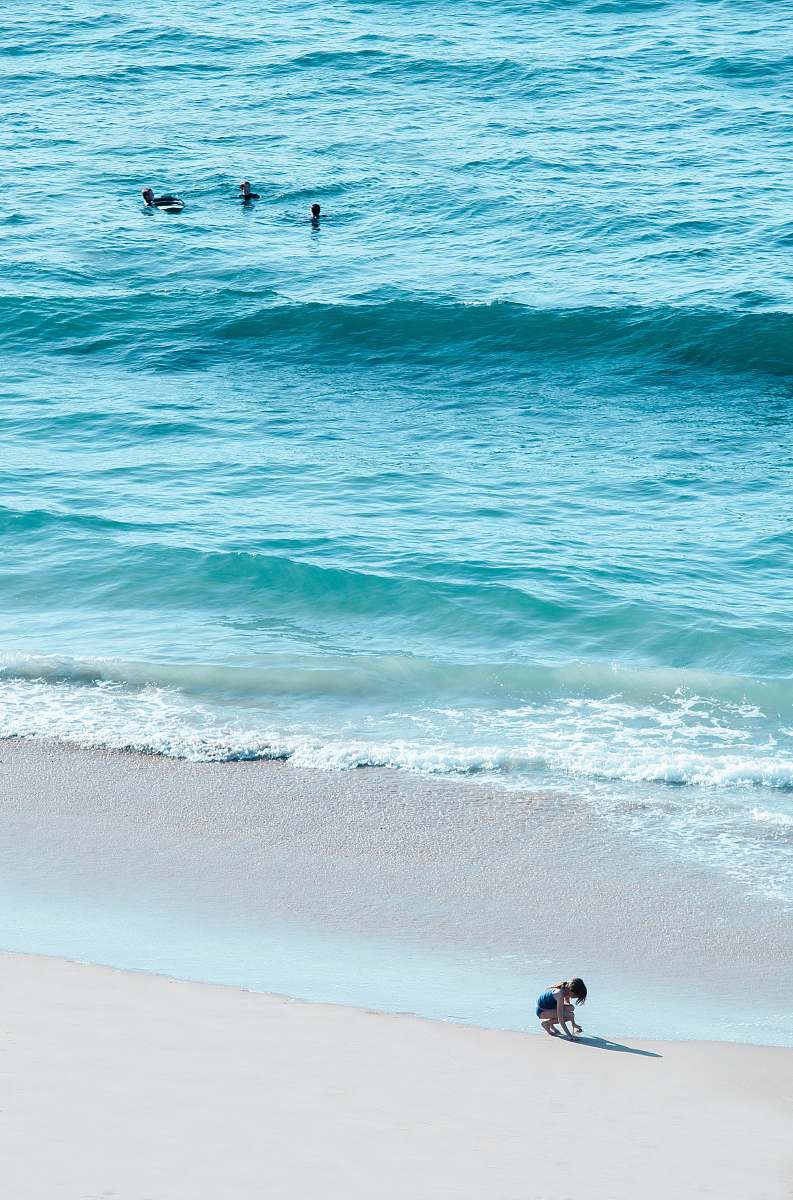 outdoors toddler enjoying on beach ocean