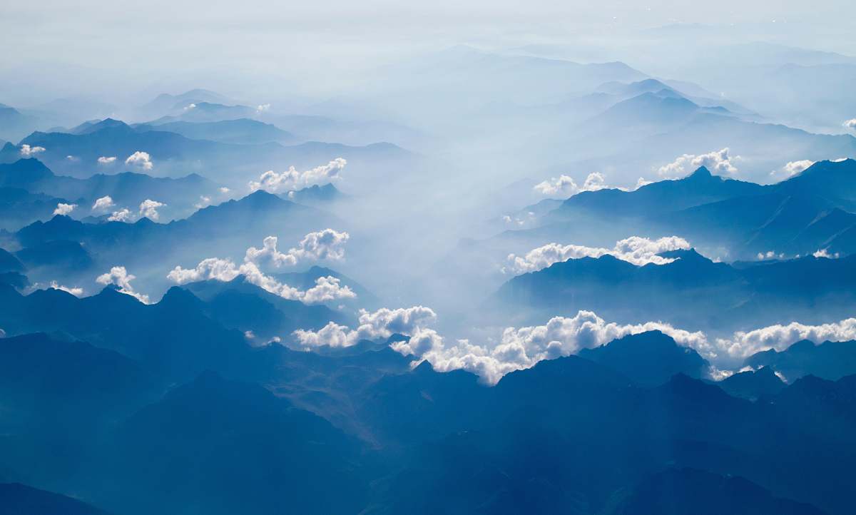 sky white clouds above silhouette of clouds at day cloud