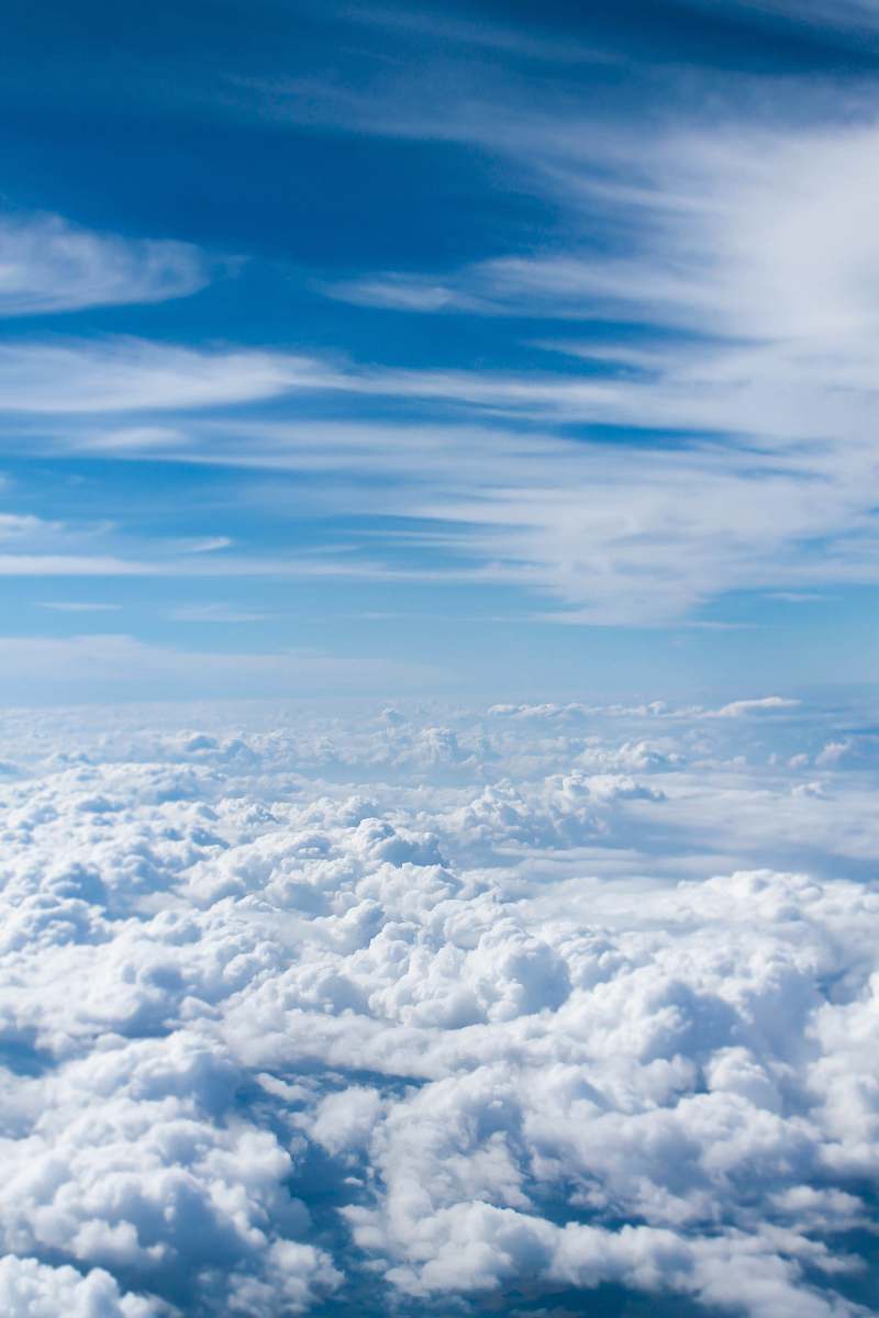 nature above-cloud photo of blue skies cloud