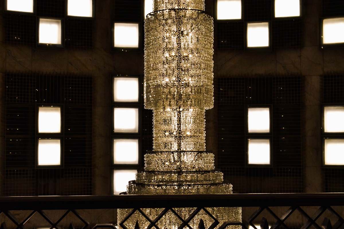 handrail crystal chandelier banister