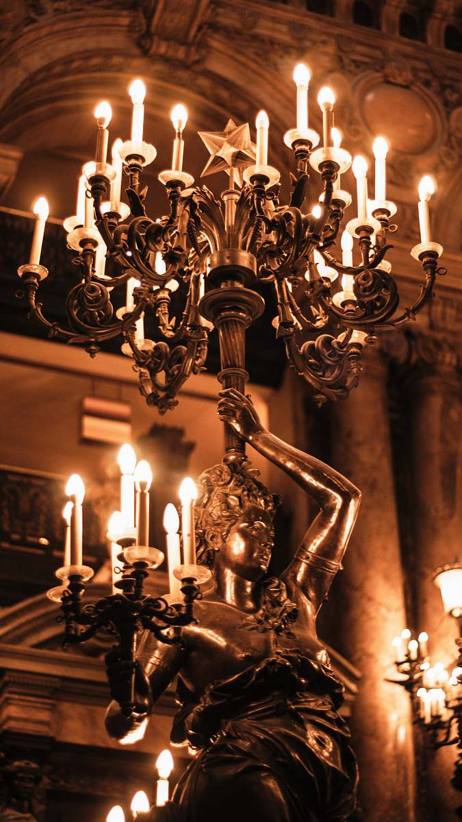 Paris Woman Holding Candelabra Statue Game Image Free Photo