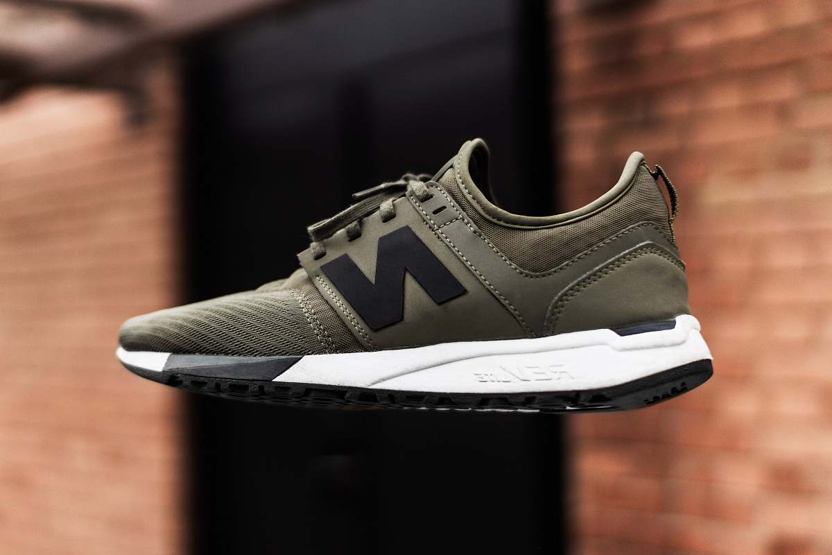 shoe black and white New Balance low-top sneaker footwear