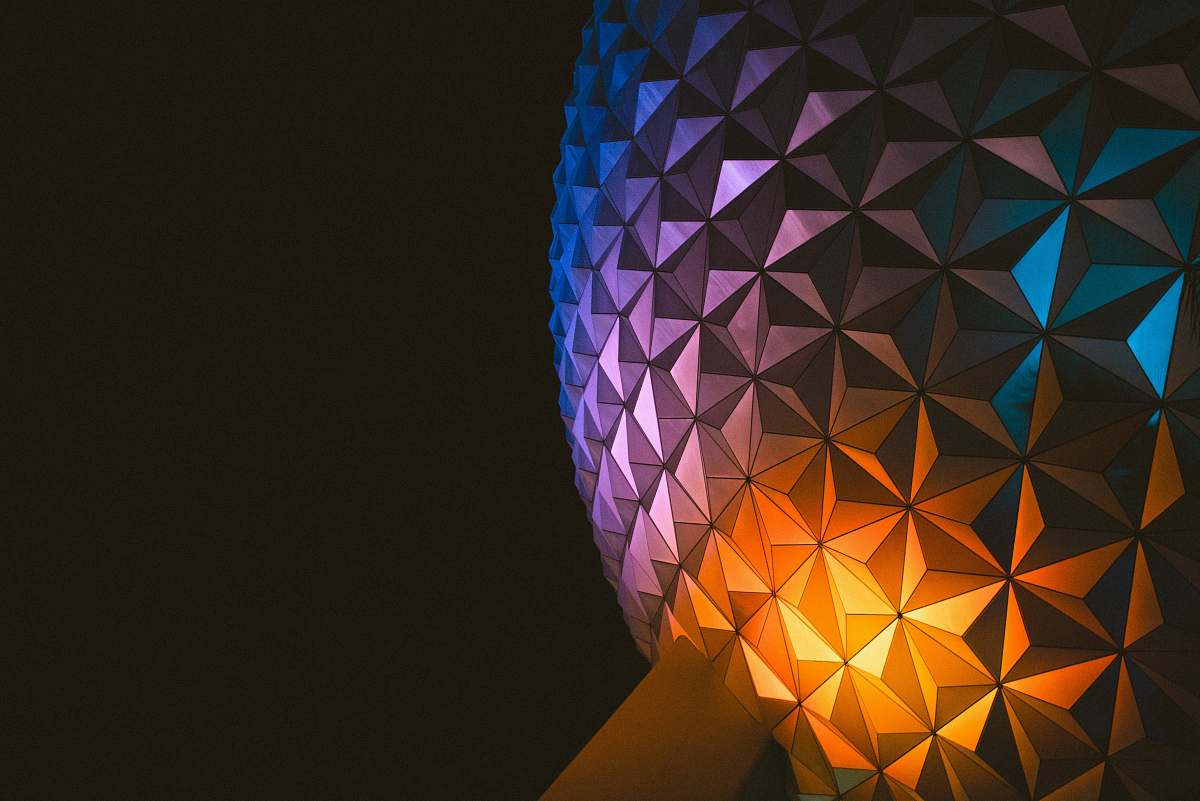 sphere multicolored sphere structure light
