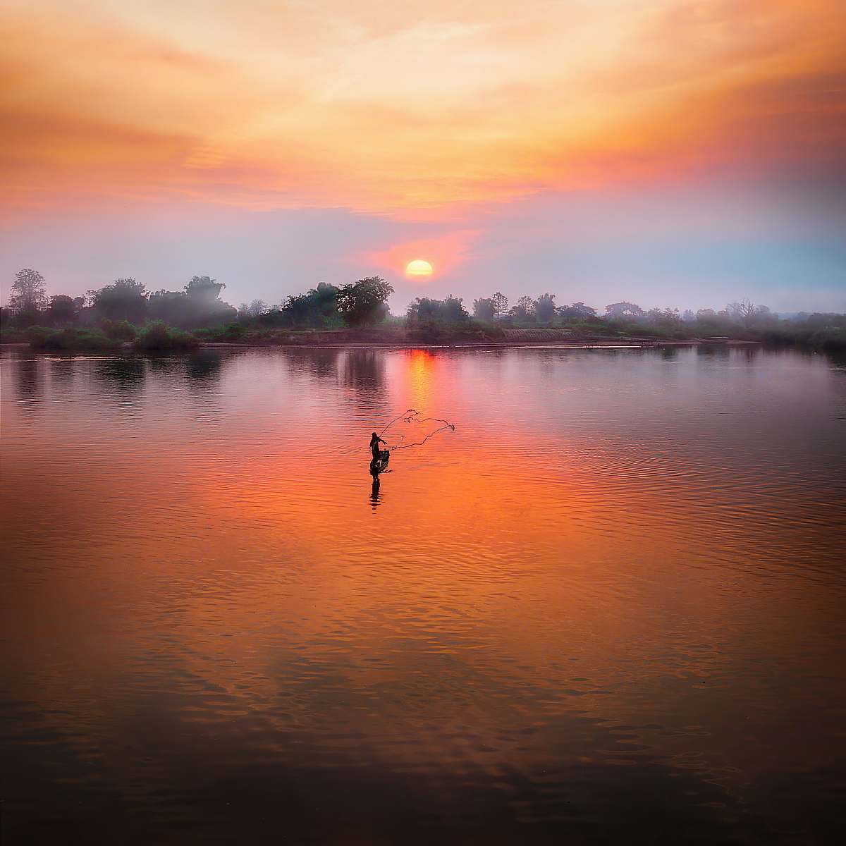 outdoors body of water during sunset sunset