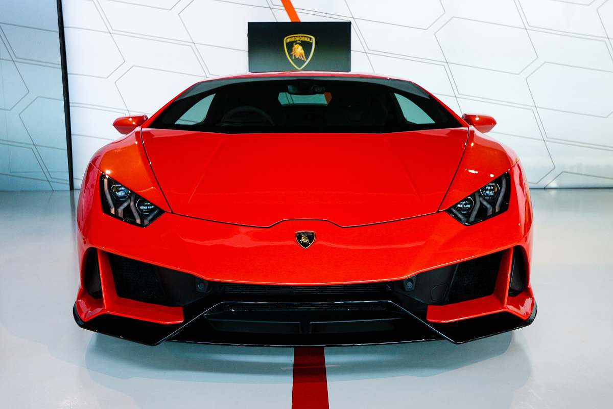 transportation red Lamborghini car vehicle