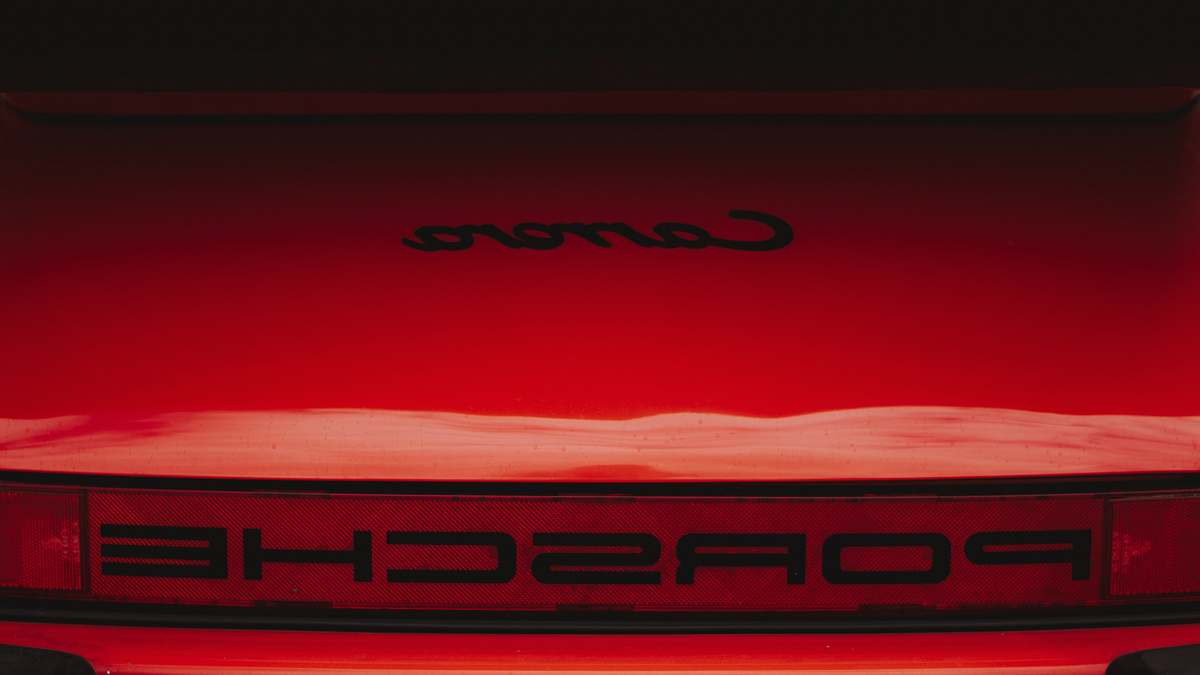 car red Porsche Carrera transportation