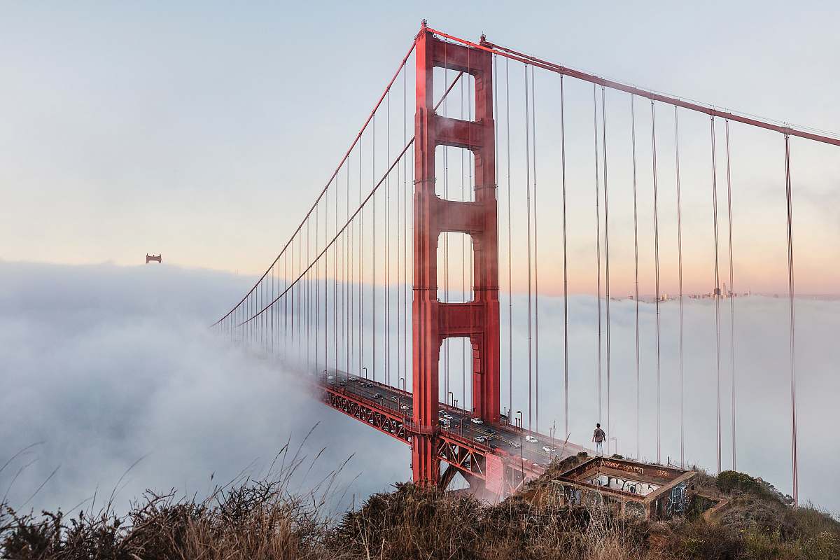 wallpapers Golden Gate Bridge, California bridge