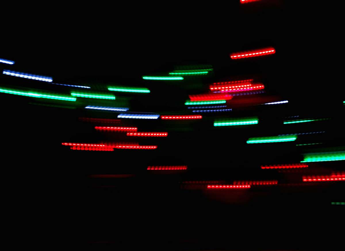 green timelapse photo of lights lights