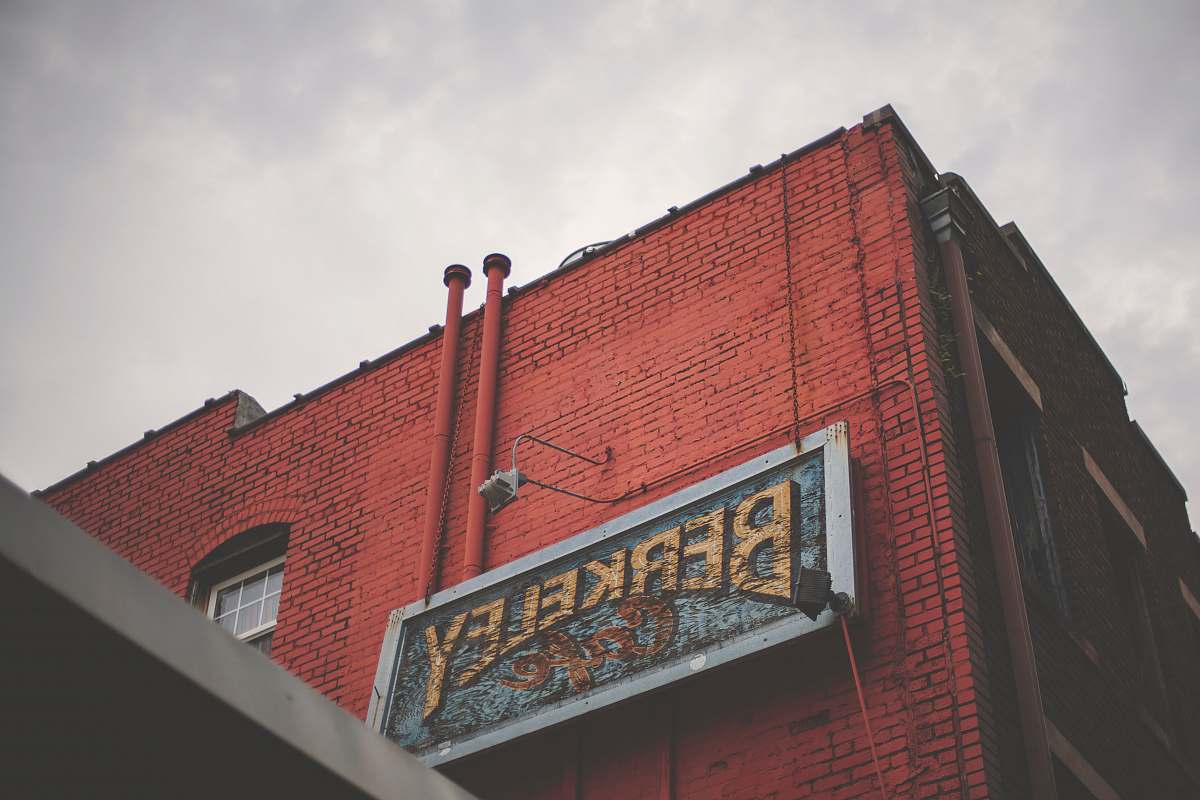 factory red Berkeley building brewery