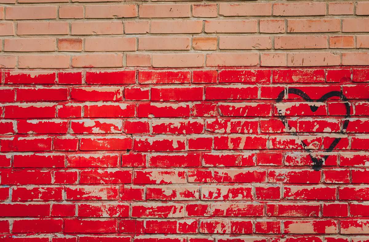 wall red wall bricks ahvaz