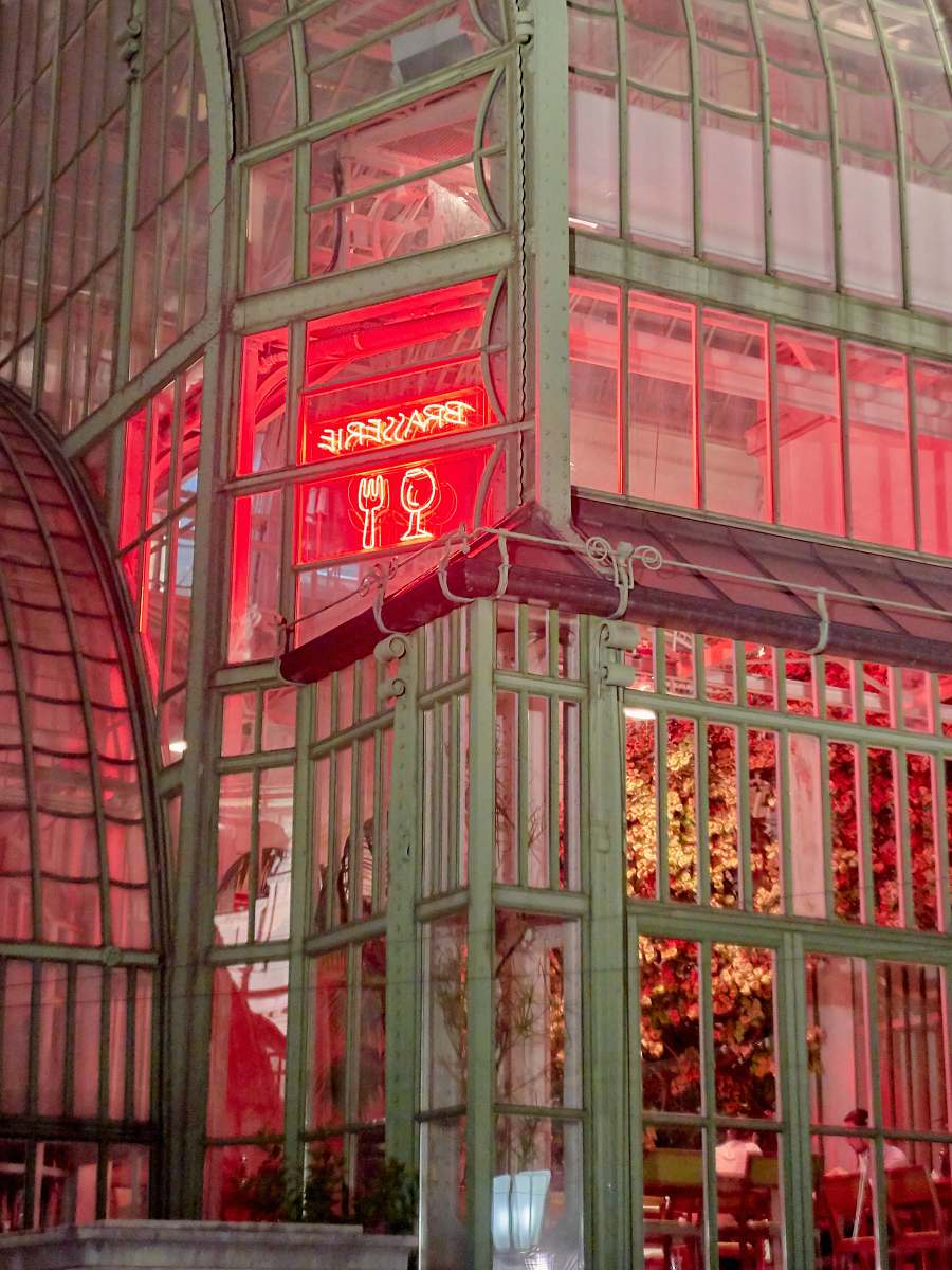 architecture Brassiere neon sign wien