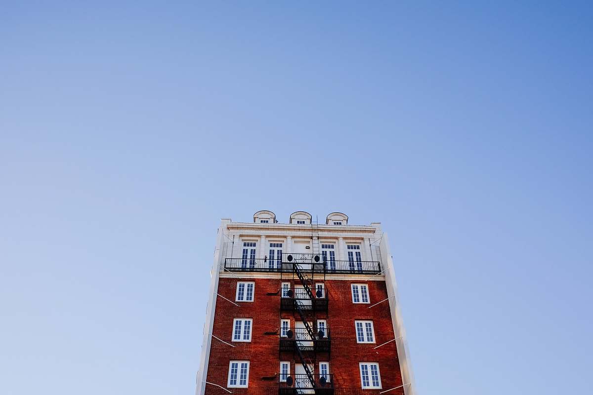 sky building under blue sky city