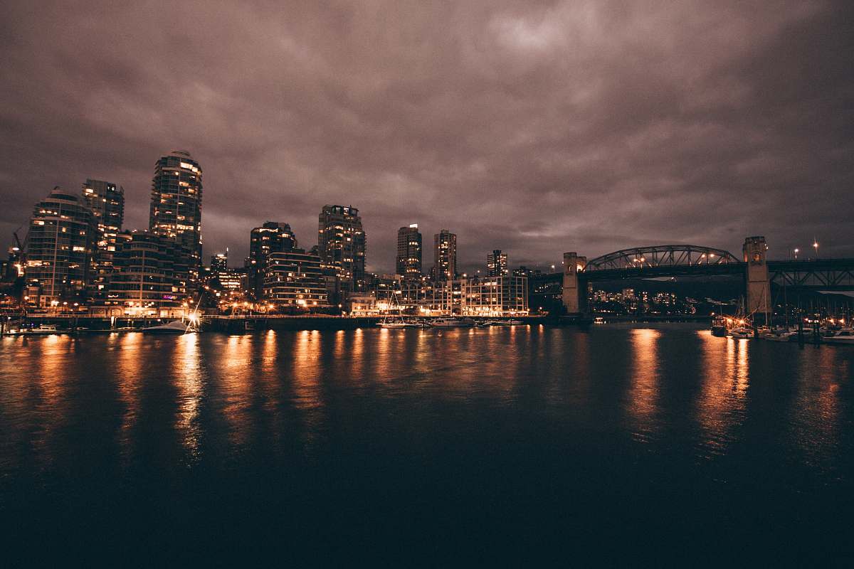 urban photo of lighted city vancouver