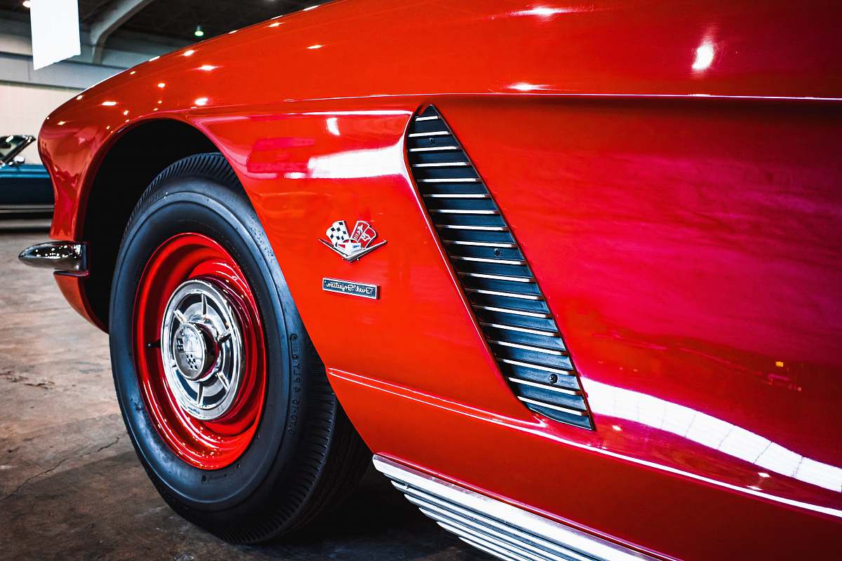 automobile red car wheel