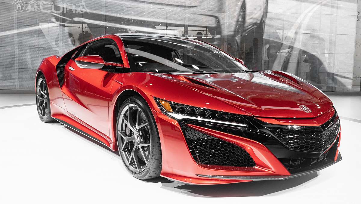 automobile red supercar transportation