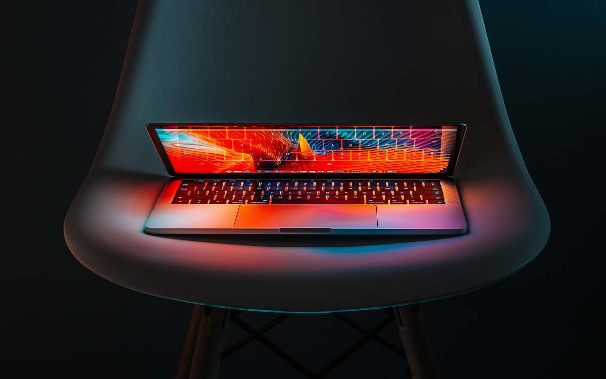 furniture photo of half-flipped laptop poznań