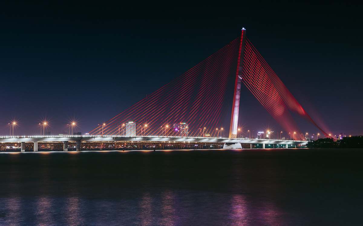 bridge turned on LED wire bridge vietnam