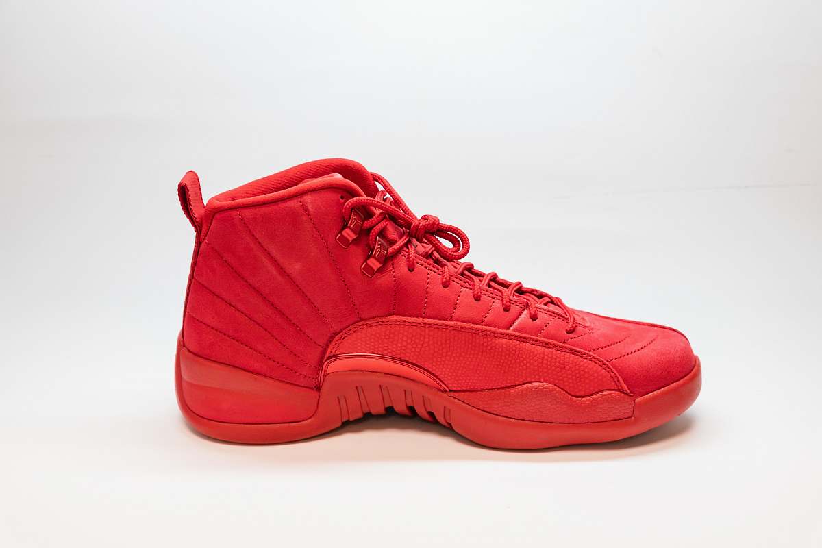 footwear unpaired red Air Jordan 12 apparel