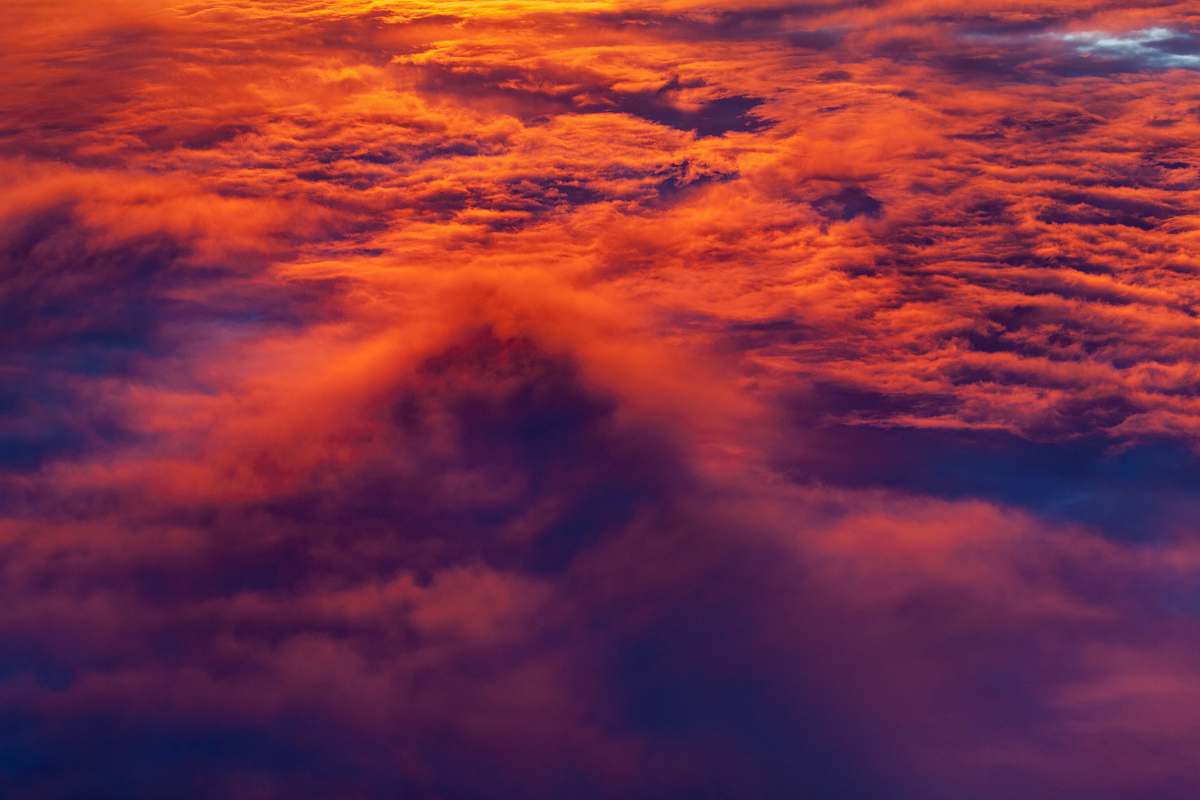 sunset orange clouds clouds