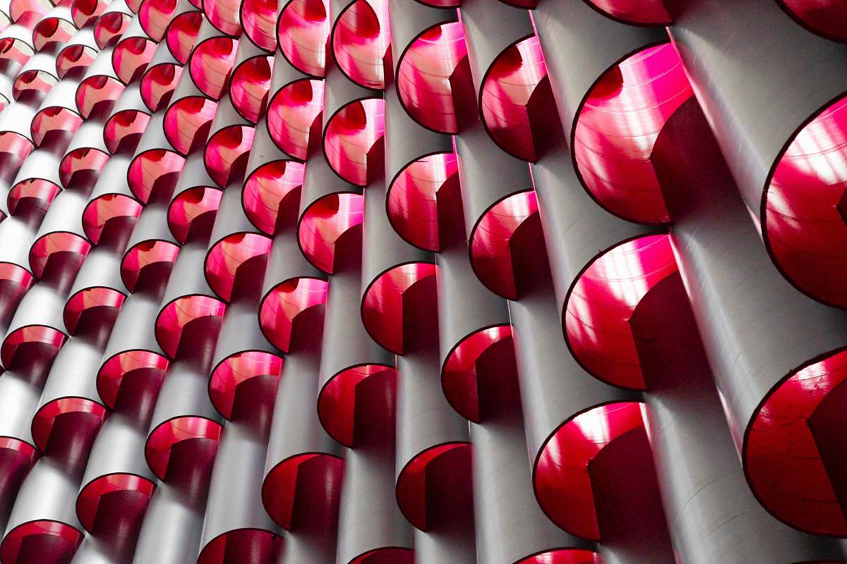 lipstick layer of red mirrors national building museum