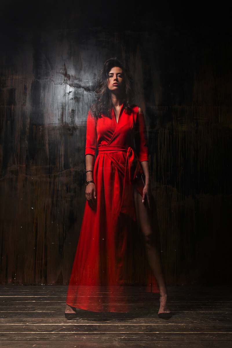 apparel woman standing clothing