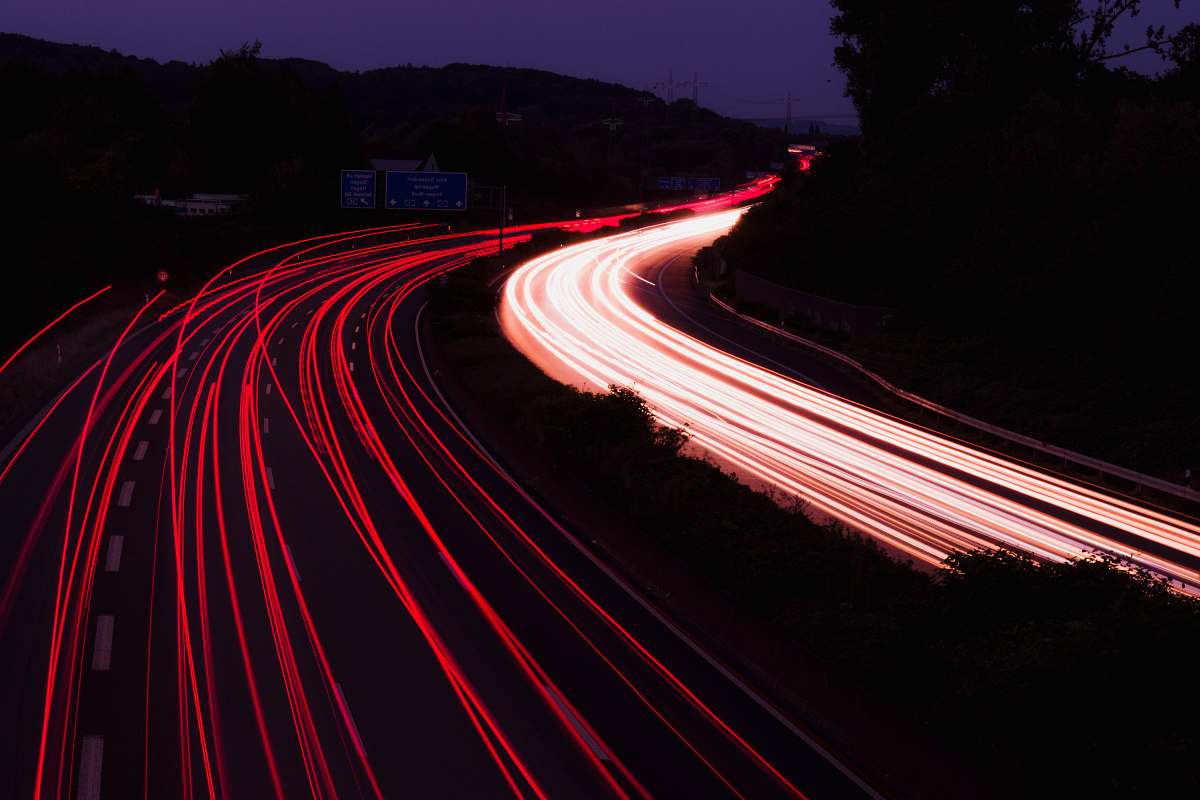 road time-lapse photo of highway germany
