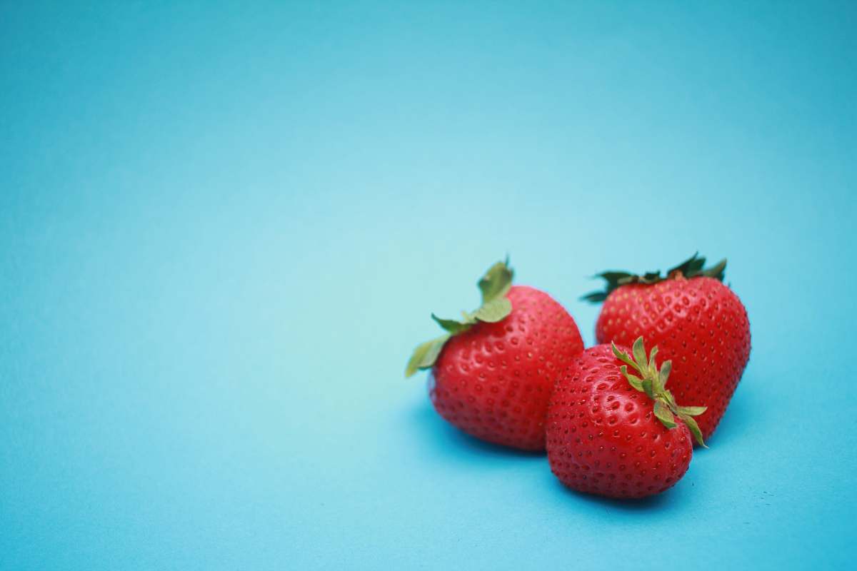 food three strawberries strawberry