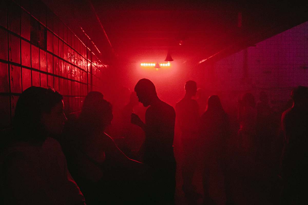 person group of people inside the room club