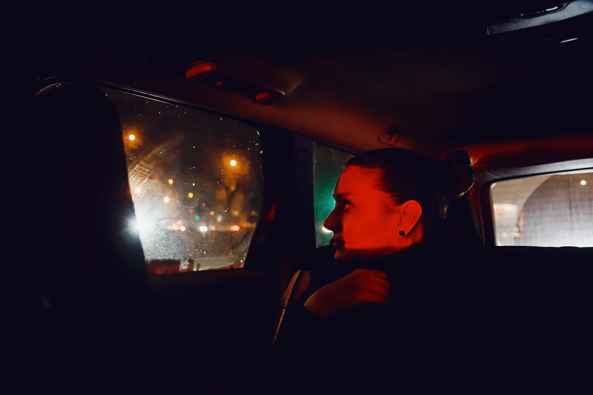 person man inside car krakow