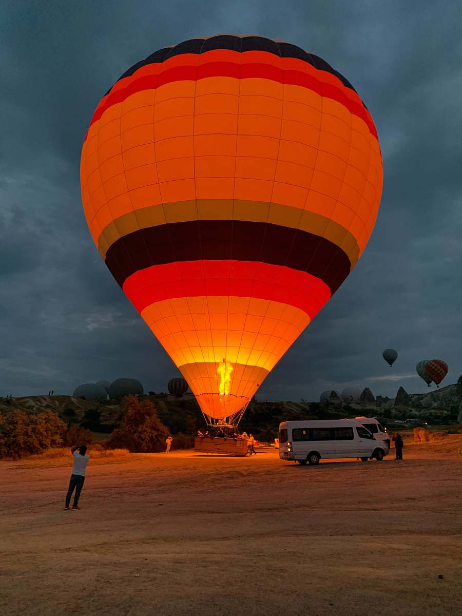 ball orange hot air balloon balloon