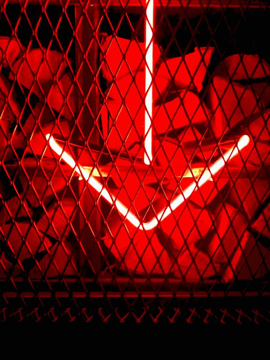 neon gray metal screen smolenskiy bul'var
