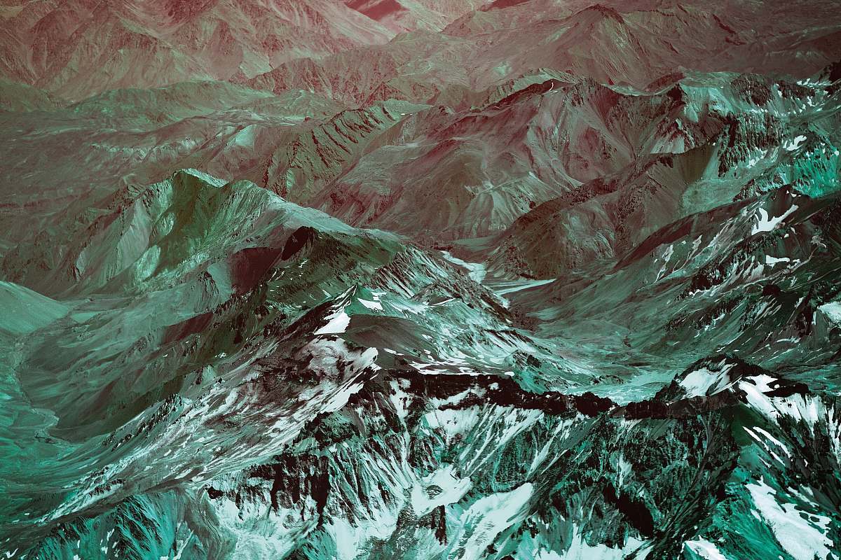 Andes Bird's-eye View Of Mountain Snow Image Free Photo