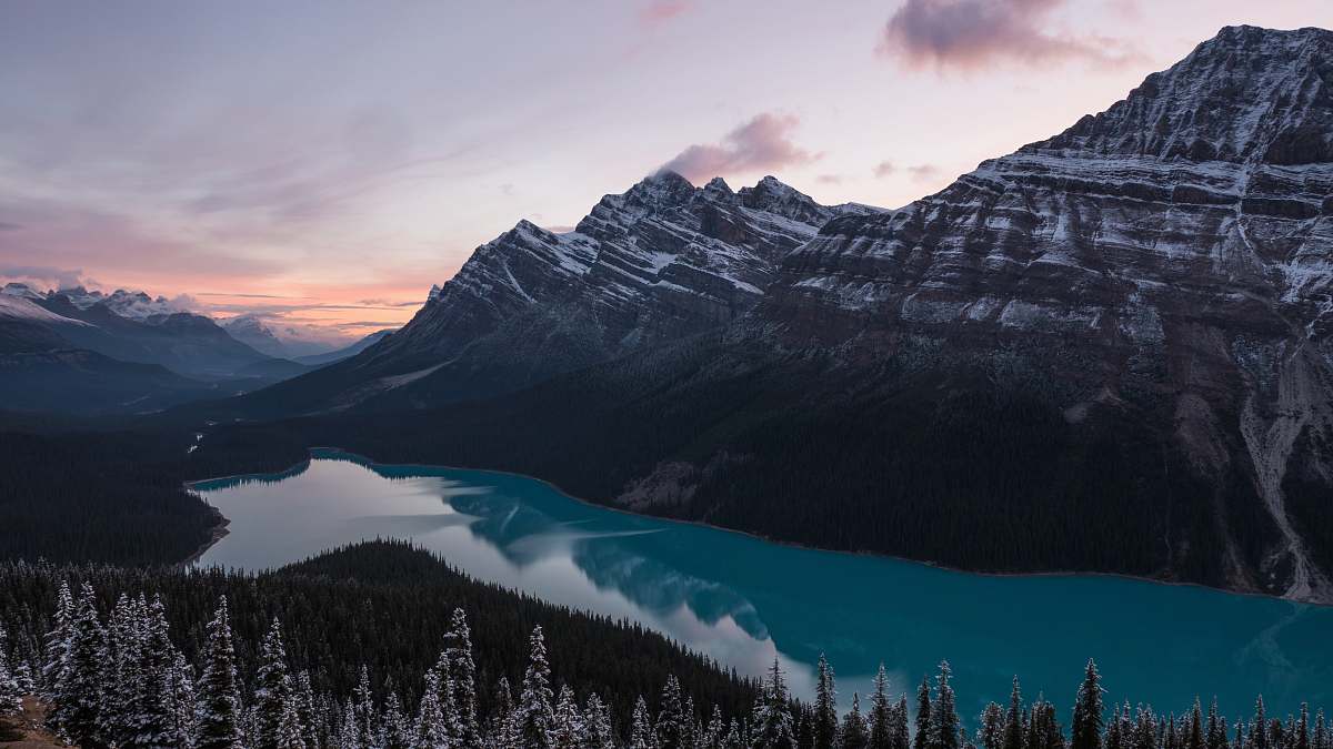 mountain mountain alps near river and trees landscape
