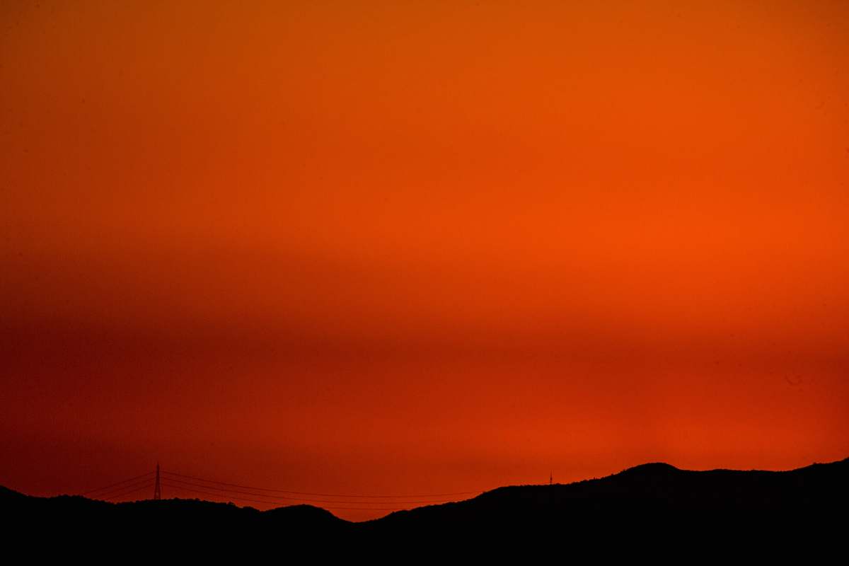 outdoors orange sky sky