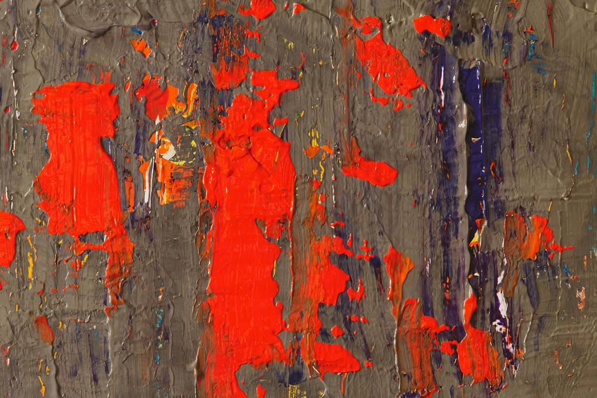 outdoors red and gray wall mountain
