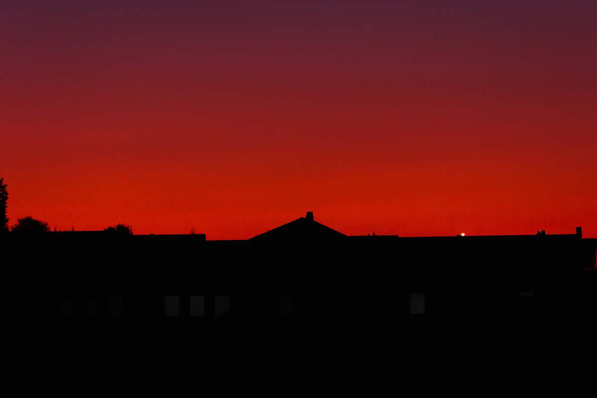 outdoors silhouette of a building at sunset sunset