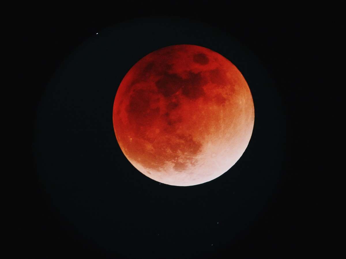 moon red moobn space