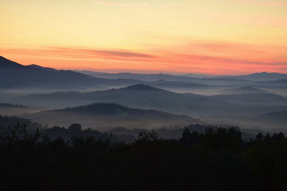 sky mountain photography during golden hour sunrise