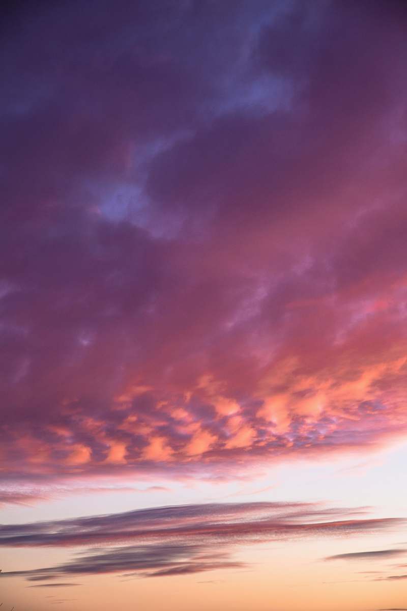 sunset nimbus clouds sky