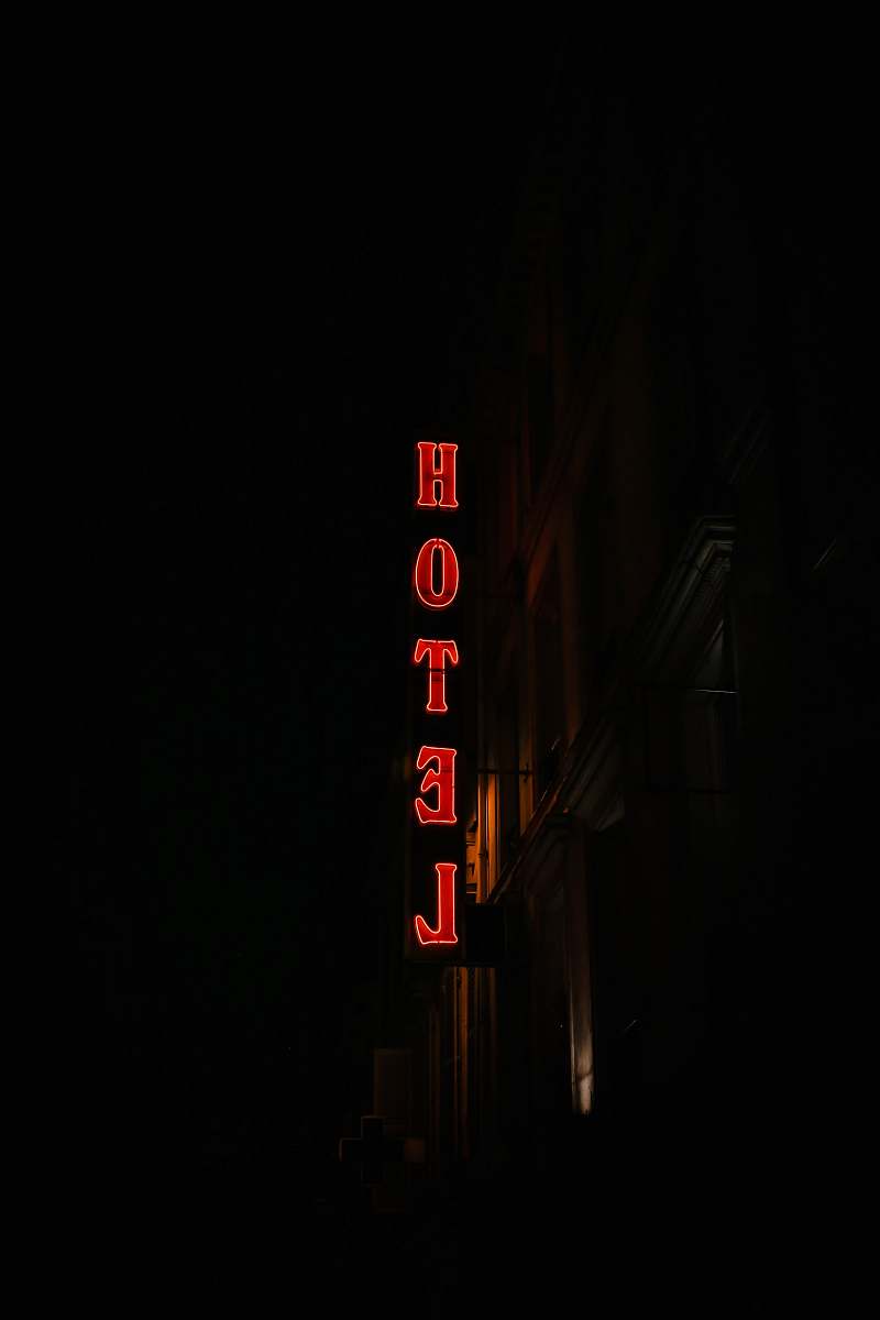 france low-angle photography of Hotel signage hotel
