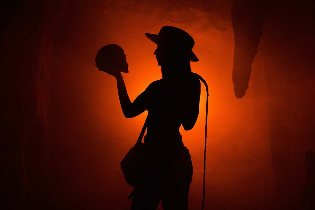 human silhouette photo of cowgirl apparel