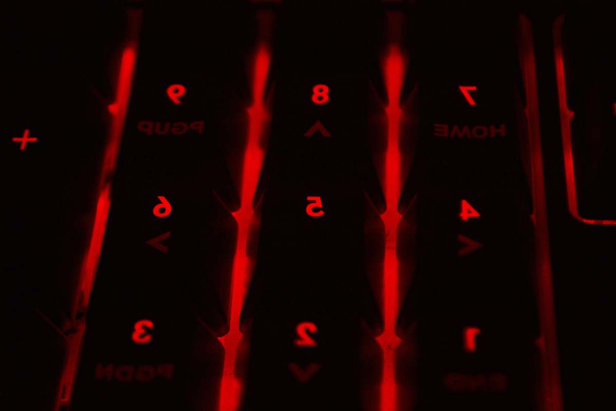 clock black and red LED numbers digital clock