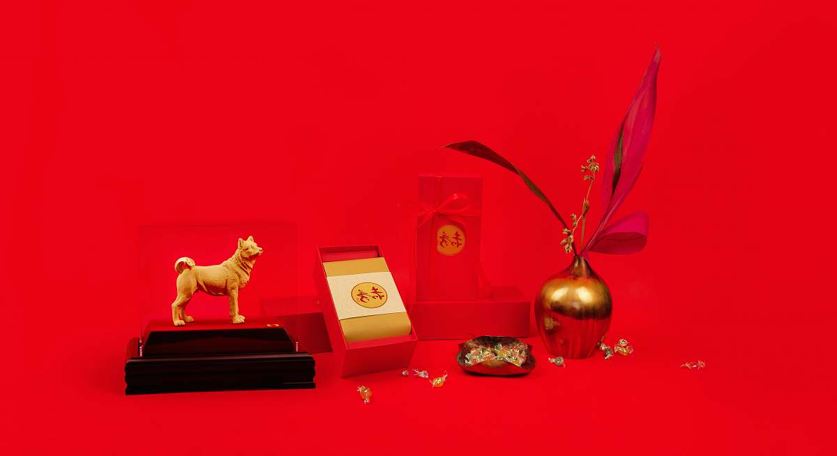 guangzhou brown dog tabletop figurine china