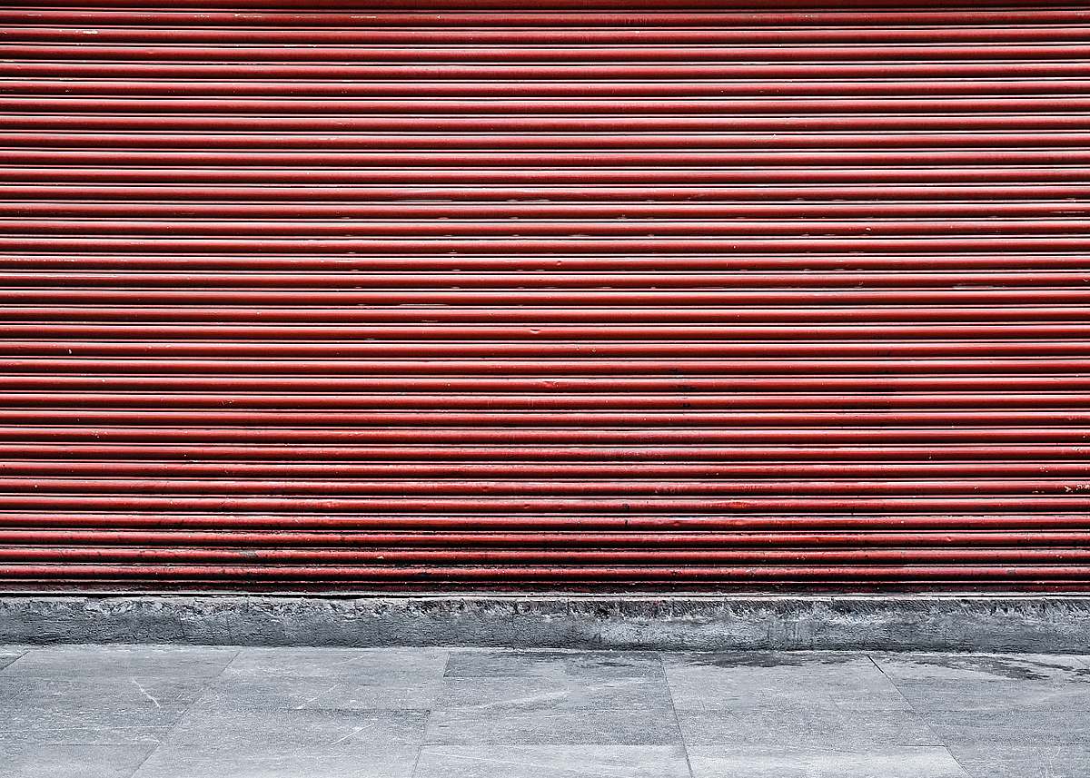 mexico brown roller shutter street