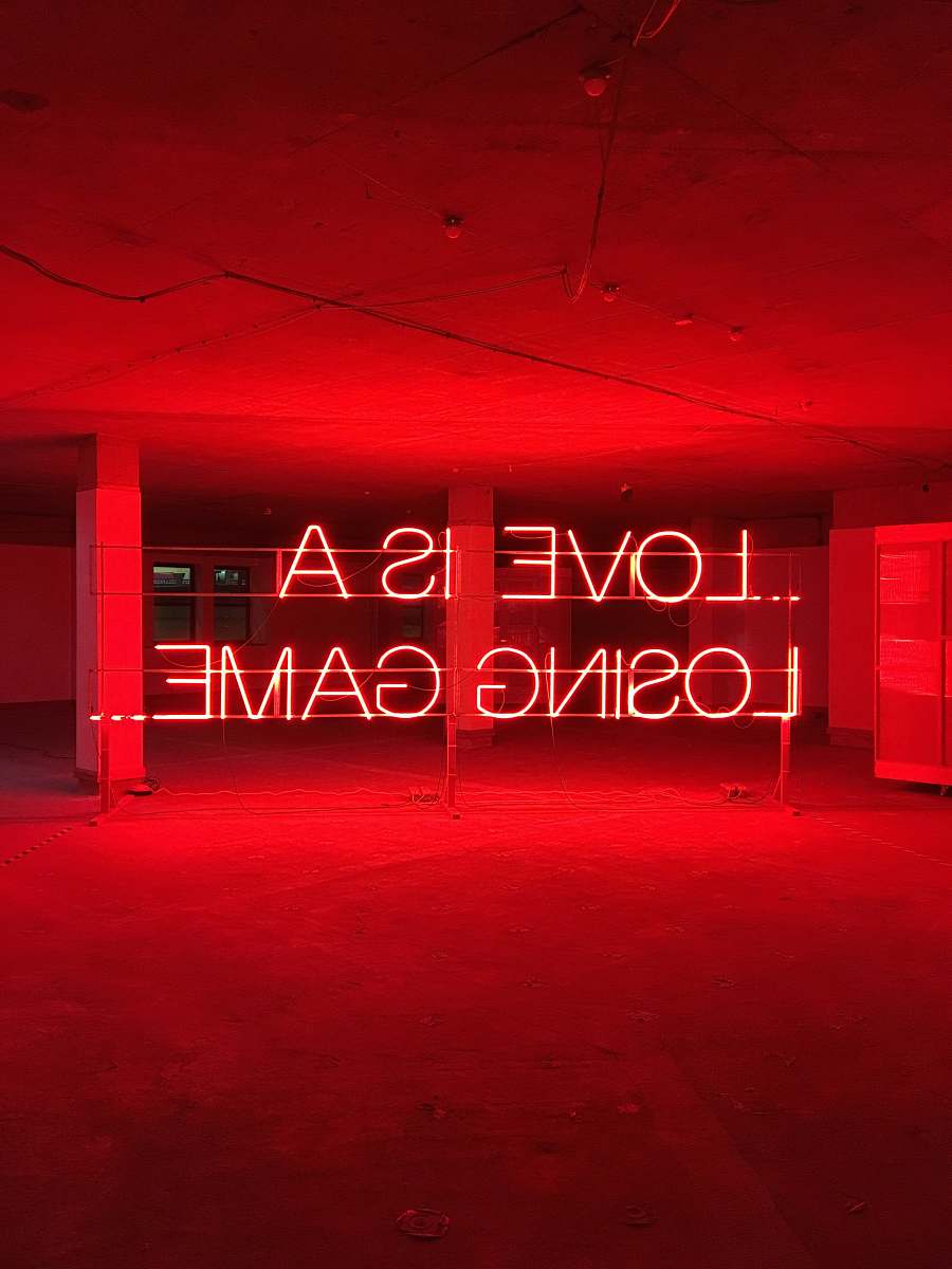 neon Love is A Losing Game text light