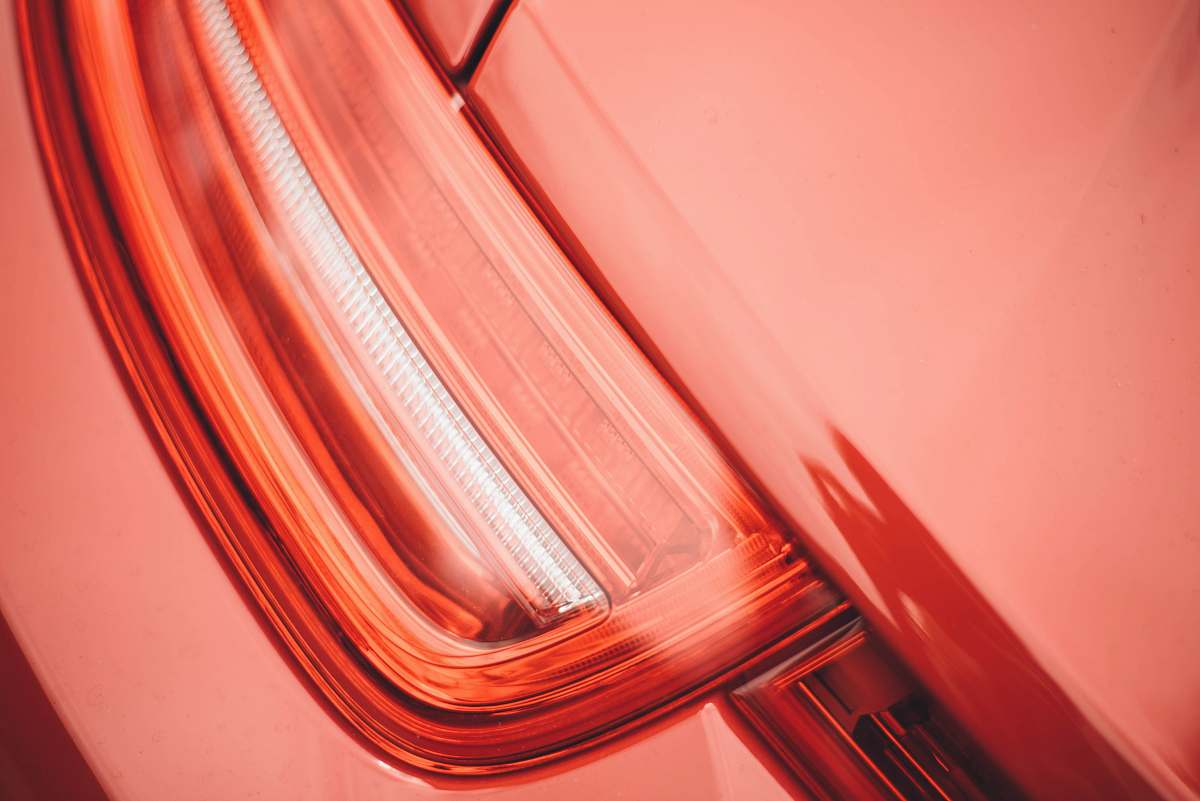 car Macro shot of a red car's tail light. light