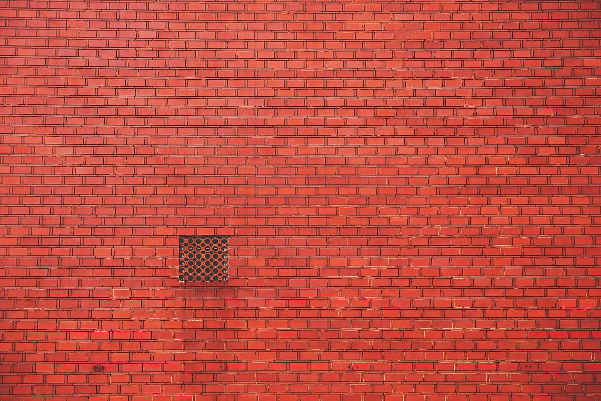 brick orange brick wall wall