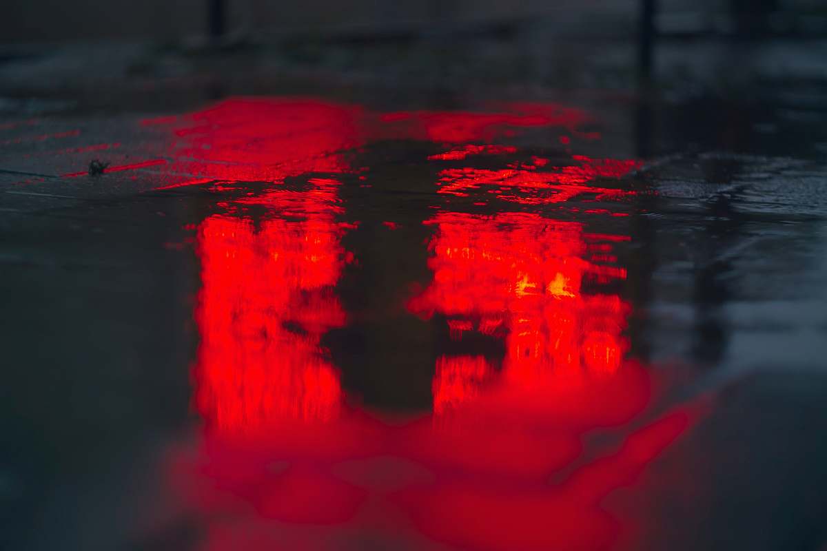 pavement puddle on ground sidewalk