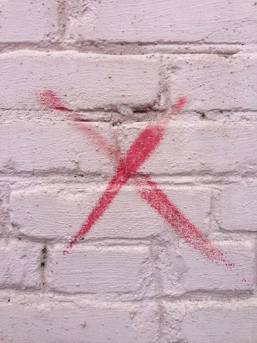 wall red graffiti architecture