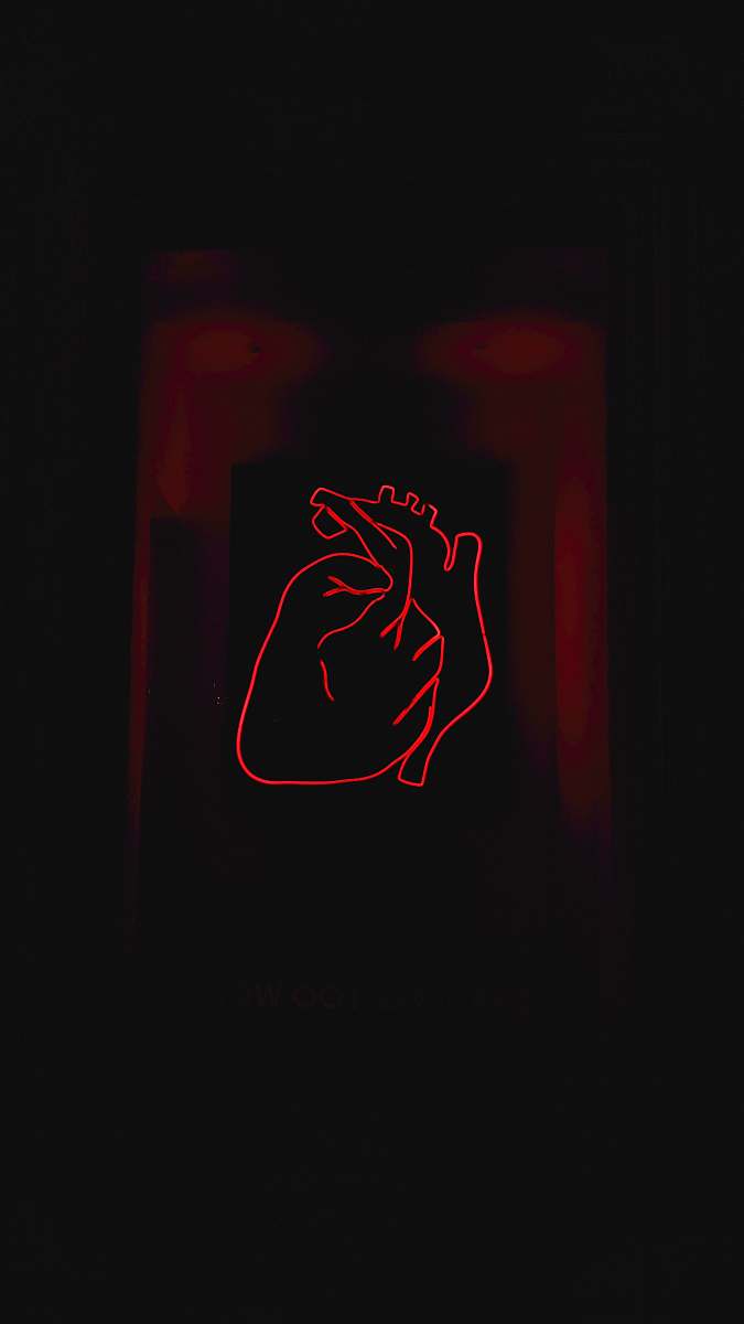 neon red heart clip art timișoara